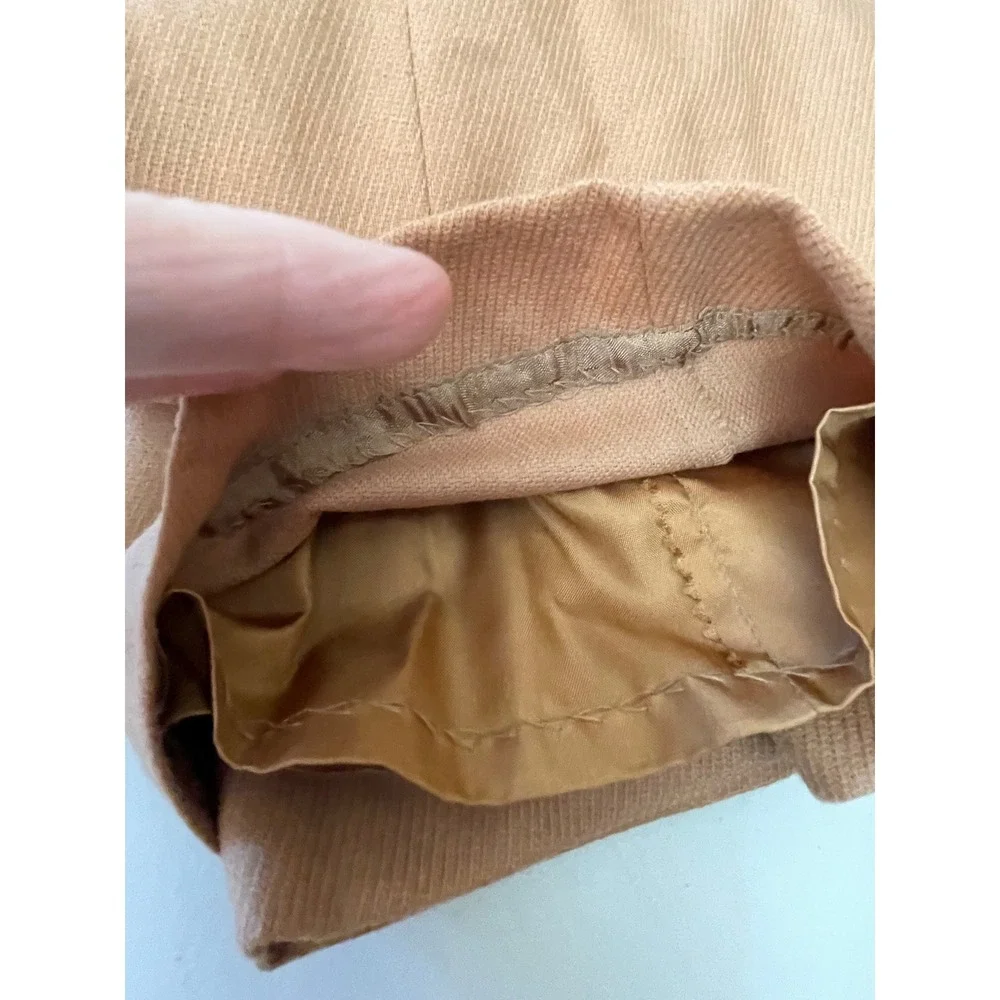 Pendleton Womens Skirt 14 Midi Camel Tan 100% Virgin Wool Vintage USA Modest